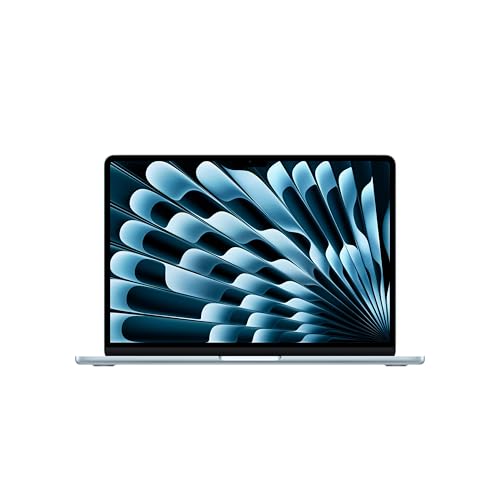 Apple 2026 MacBook Air 13-inch Laptop with M5 chip: Built for AI, 13.6-inch Liquid Retina Display, 16GB Unified Memory, 512GB SSD, 12MP Center Stage Camera, Touch ID, Wi-Fi 7; Sky Blue - 1