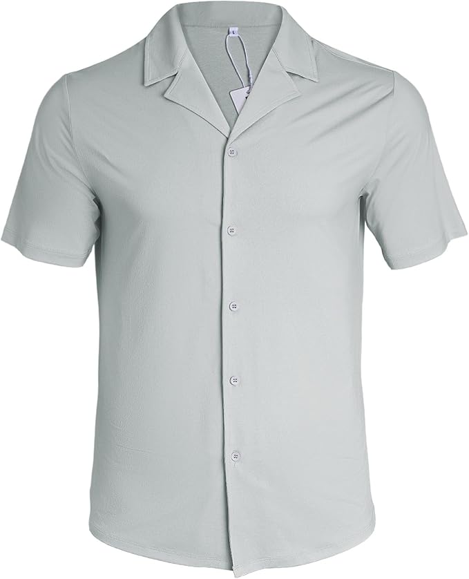 JEKAOYI Short Sleeve Shirts for Men Casual Button Down Shirt for Summer... - 2