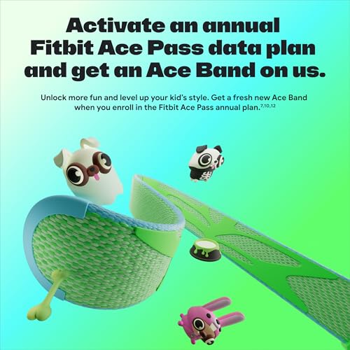 Fitbit Ace LTE Smartwatch for Kids - GPS & Games - Age 6-12 - 2