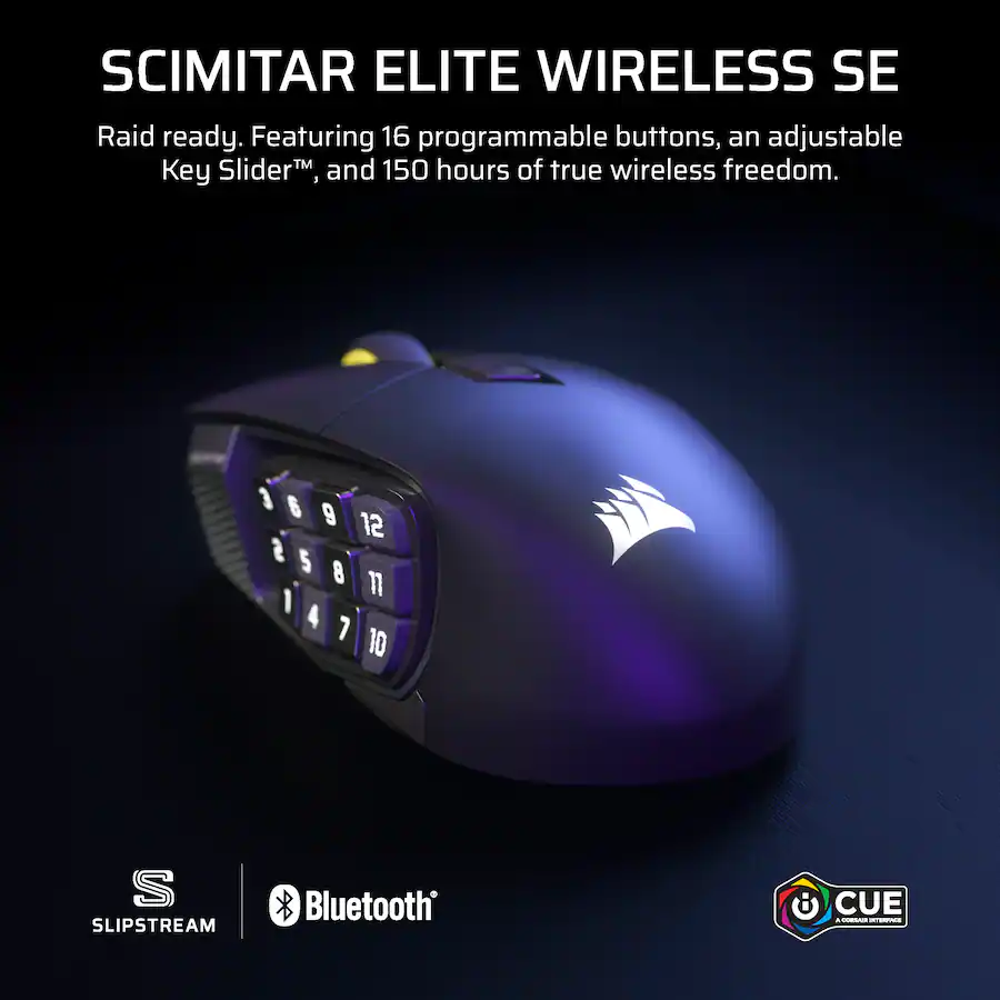 CORSAIR Scimitar Elite Wireless SE Gaming Mouse with 16 Programmable Buttons - 2