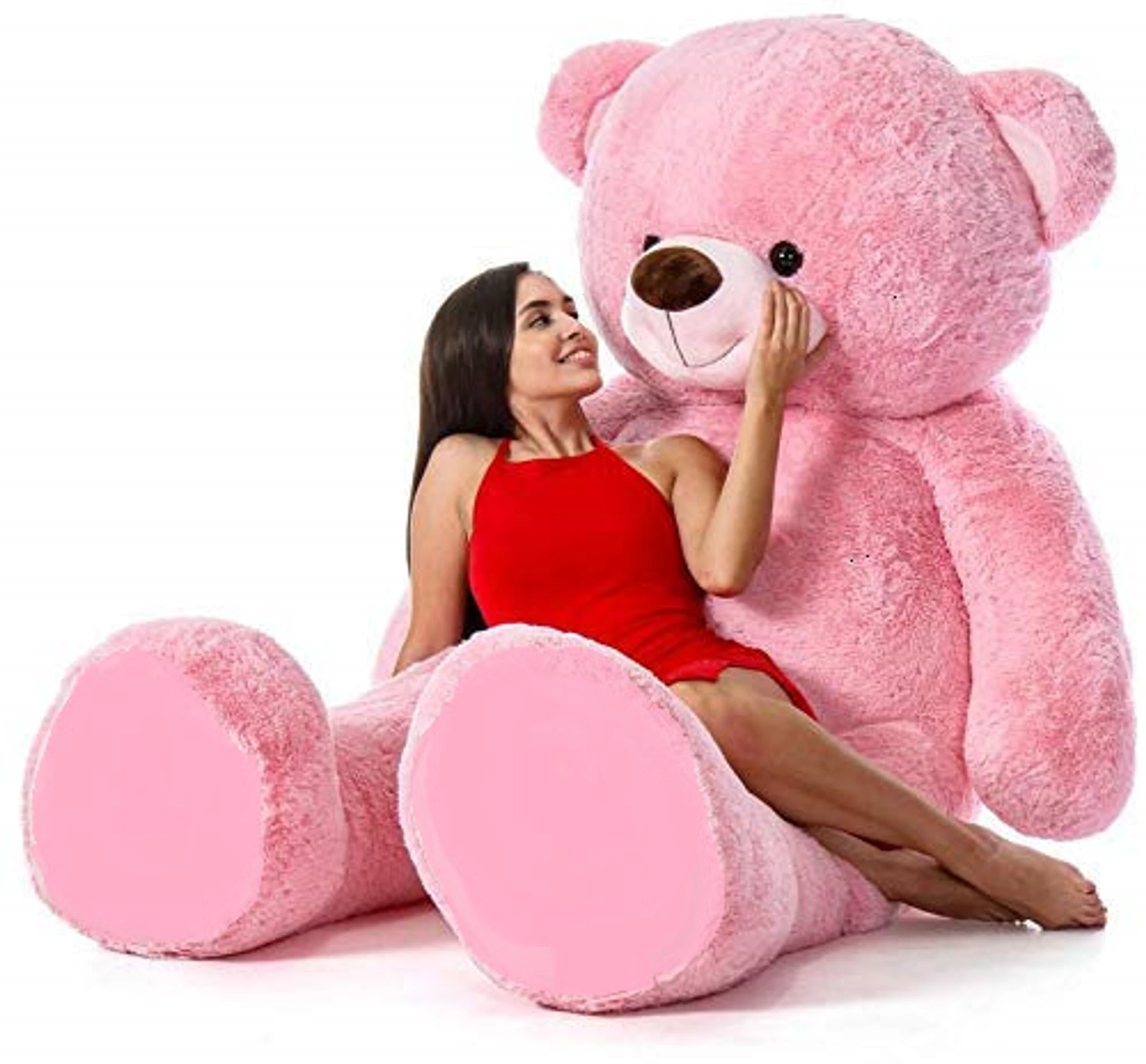 CRAZY DIPS 3 Feet -36 inch Cute & Soft Toys Valentine & Birthday Gift For Someone- 91.5 Cm - 91.5 Cm (Pink)  - 36 inch (Pink) - 2
