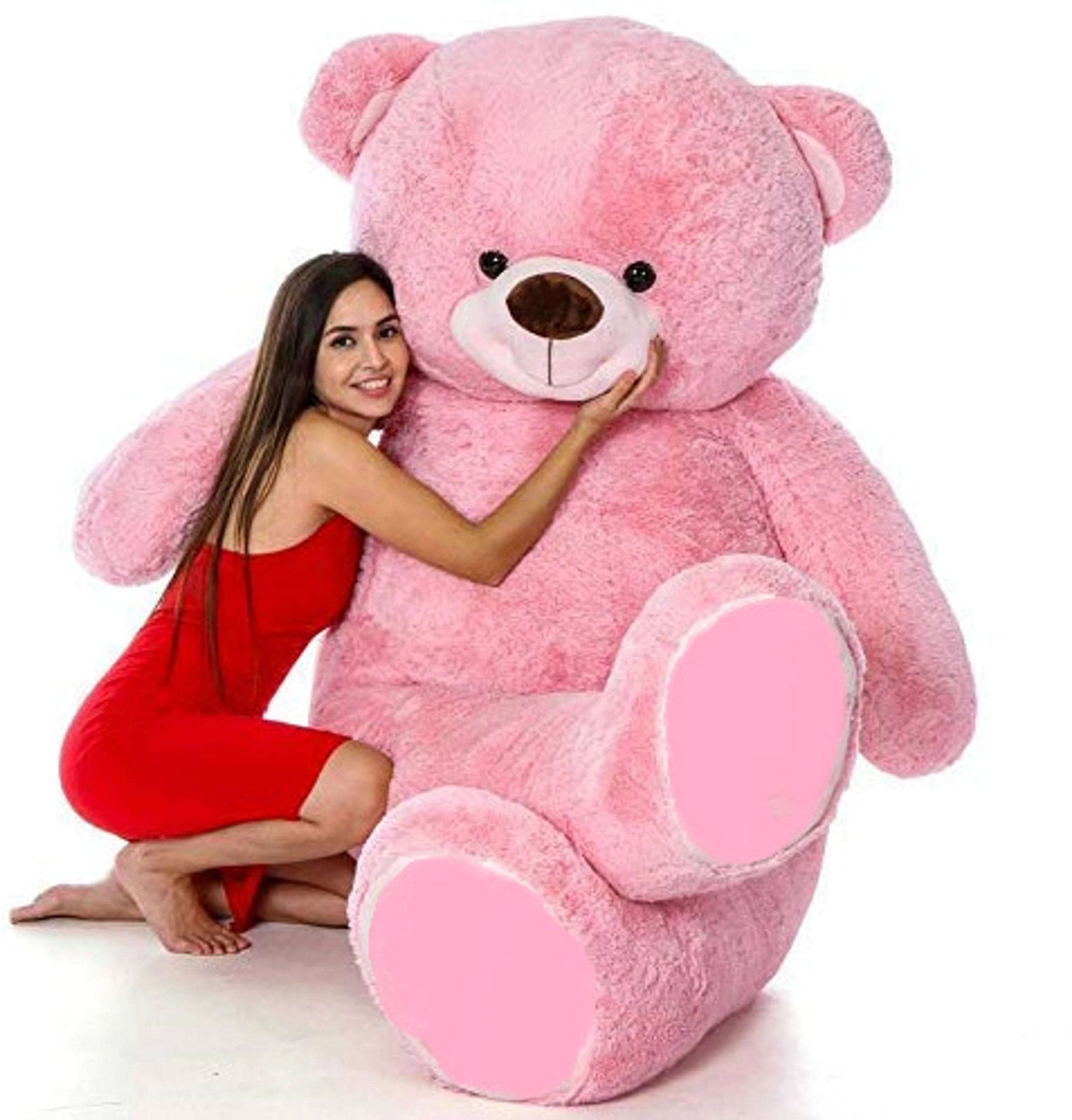 CRAZY DIPS 3 Feet -36 inch Cute & Soft Toys Valentine & Birthday Gift For Someone- 91.5 Cm - 91.5 Cm (Pink)  - 36 inch (Pink) - 3